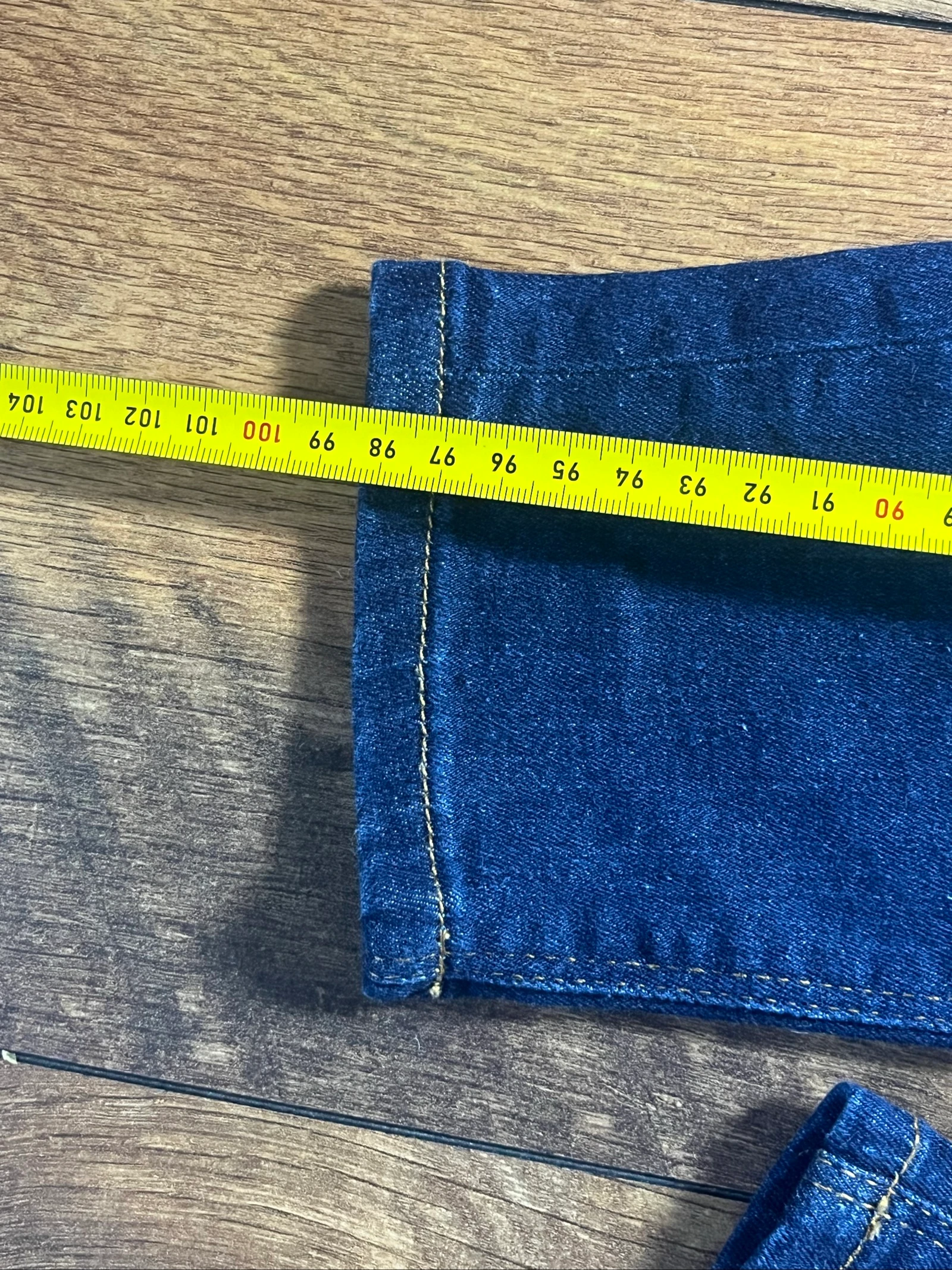 Dark indigo slim fit leather patch jeans - Superdry - size 36 - very good condition – photo 5
